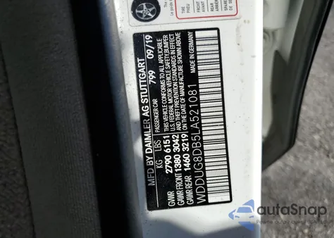 2020 Mercedes-Benz S 560 from USA, damaged, VIN WDDUG8DB5LA521081